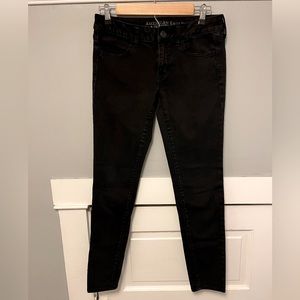 AE Black Super Stretch Jegging